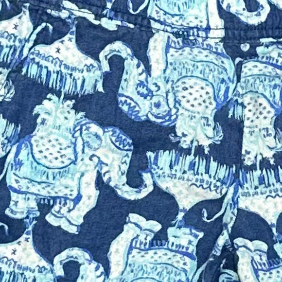 Lilly Pulitzer Florita Linen Pants in Deep Indigo Joy Ride [1449] - Picture 5 of 8